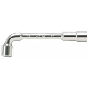 Clé à pipe débouchée CHROMEmat 22 mm - 6 x 6 pans - KSTools | 517.0422