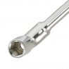 Clé à pipe débouchée CHROMEmat 27 mm - 6 x 6 pans - KSTools | 517.0427