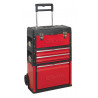 Servante d'atelier mobile en métal et pvc à 4 compartiments - 72 x 52 x 32 cm - Kstools | 850.0340