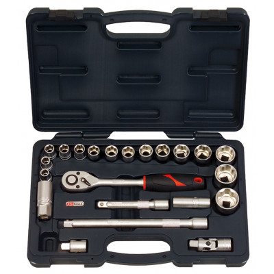 Coffret de douilles KS F6 1/2" 22 pcs 10 à 32 mm - (coffret composite ) KSTOOLS