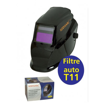 Cagoule de soudage à cristaux liquides filtre auto T11 ultra-confort - Sodisarc - 05757