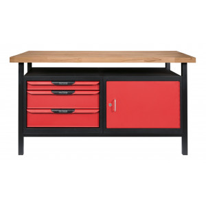 Etabli d'atelier, H 850 x L. 1400 mm x l 600 mm - Kstools | 865.0140