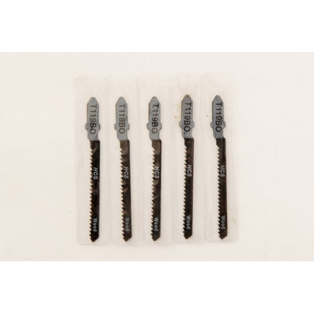 Lames HCS scie sauteuse(T119B0) (5 pièces) coupe 15mm DEWALT DT2050