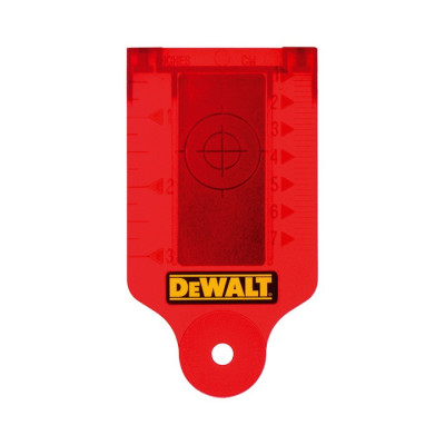 Carte cible avec base magnétique pour laser de chantier Dewalt | DE0730