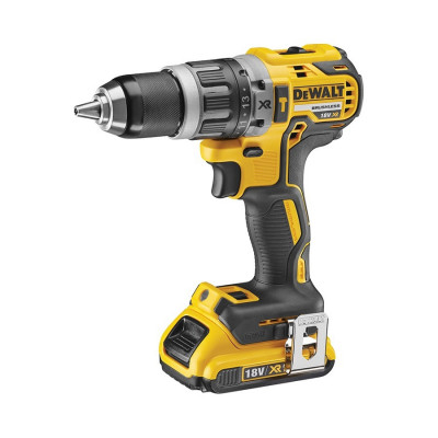 Perceuse visseuse Dewalt percussion 13 mm Compact 18V 2Ah Li-Ion G2 XR Moteur Brushless sans charbon coffret T-STAK | DCD796D2