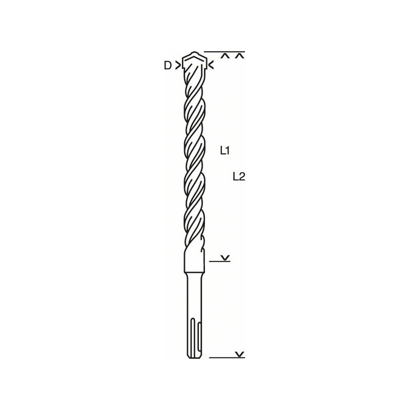 Forets SDS-Plus-3 Bosch 5,5 X 50 X 110 Mm - Accessoire Perforateur Béton
