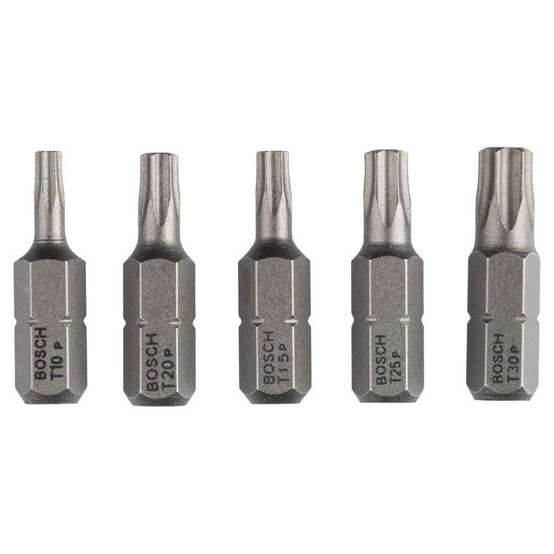 Embouts de vissage courts, qualité extra-dure (Torx®), set de 5 pièces Accessoire Bosch pro outillage 2607001768