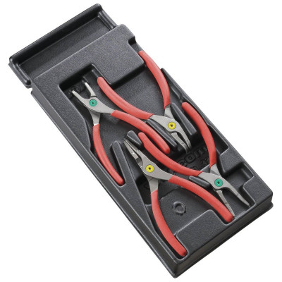 MODULE 4 PINCES CIRCLIPS DROITES &  90° FACOM | MOD.PCPB
