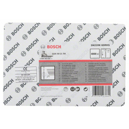 Clou en bande tête ronde SN21RK 65RHG Accessoire Bosch pro outillage 2608200039