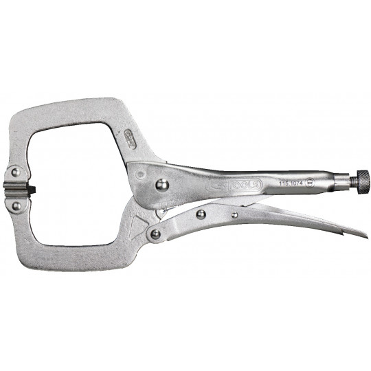 KS TOOLS - Pince étau à Mâchoires Extra Plates 0-50 Mm - Pour Carrosserie, Longueur 210 Mm - 9
