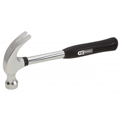 Marteau d'emballeur 600 g CHROME, tête polie et manche acier tubulaire, néop KS Tools | 140.2006
