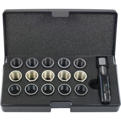 Module de réparation de filetage de bougies d'allumage, 16 pcs KS Tools | 150.1280