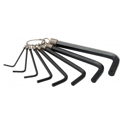 Jeu clés mâles 6 pans sur anneau, 8 pièces KS Tools | 151.3250