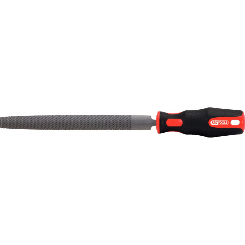 KS Tools Lime Ronde Demi-Douce 150 Mm - Pour Métal, Bois Et Plastique