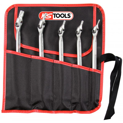 Jeu de 5 clés à embouts articulés TORX® KS Tools | 517.0320