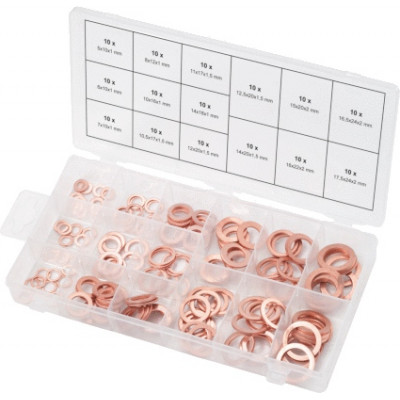Assortiment de joints cuivre x150 - KS Tools | 970.0040