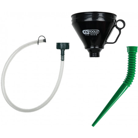 Jeu D'entonnoirs KS TOOLS 150.9130 - Remplissage Huile Propre, Bras Rotatif Pour Accès Difficile