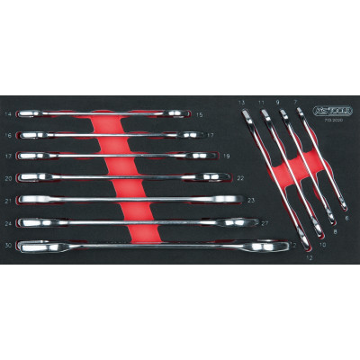 Module de clés à fourches, 11 pièces - KS Tools | 713.2020