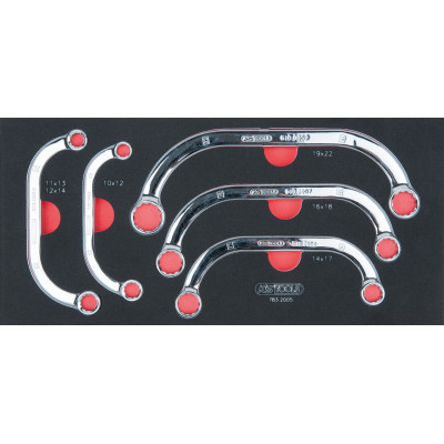 Module de clés polygonales demi-lunes, 5 pièces - KS Tools | 783.2005