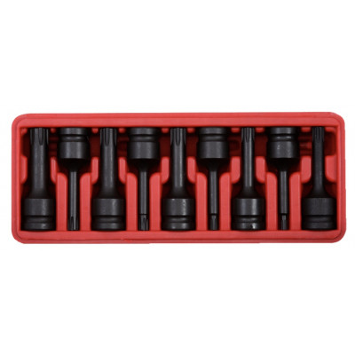 Jeu de douilles longues à chocs RIBE 1/2", 9 pcs" - KS Tools | 911.0934