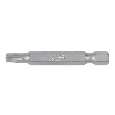 Boite de 5 embouts de vissage TORX percé, L.50 mm - 1/4" - T40" - KS Tools | 911.2798