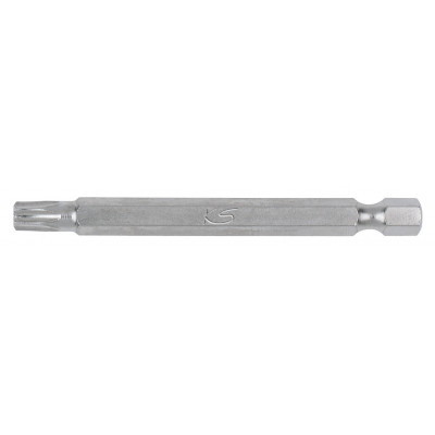 Boite de 5 embouts de vissage TORX percé, L.75 mm - 1/4" - T40" - KS Tools | 911.7709
