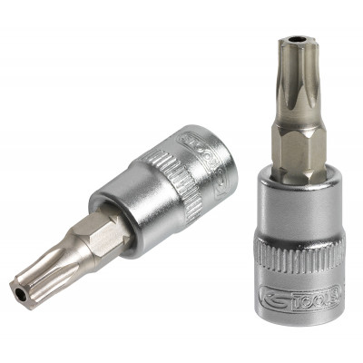 Douille tournevis ULTIMATE TORX percé 1/4", L.37 mm - T25" - KS Tools | 922.1495