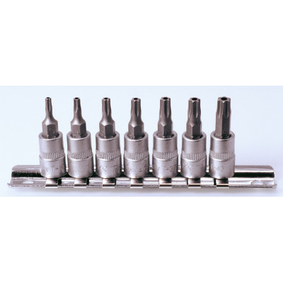 Rail de 7 douilles tournevis ULTIMATETORX percé - KS Tools | 922.1499