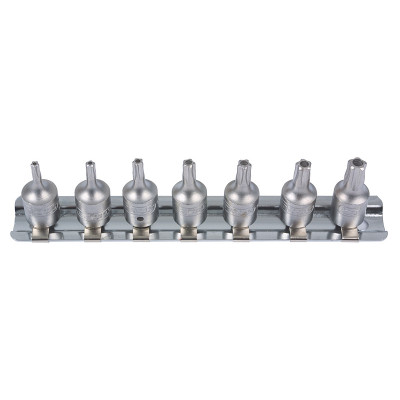 Rail de douilles tournevis ULTIMATE 5 pans percés 1/4", TS 10 à TS 40" - KS Tools | 922.1540