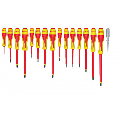 Jeu de 17 tournevis ULTIMATE isolés - KS Tools | 922.6219