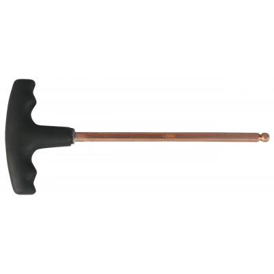 Clé mâle tête sphérique poignée en "T" BERYLLIUMplus 3mm, 145mm - KS Tools | 962.0960