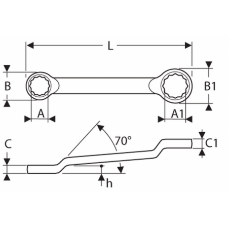 E113323 Expert Clés polygonales contrecoudées - mm