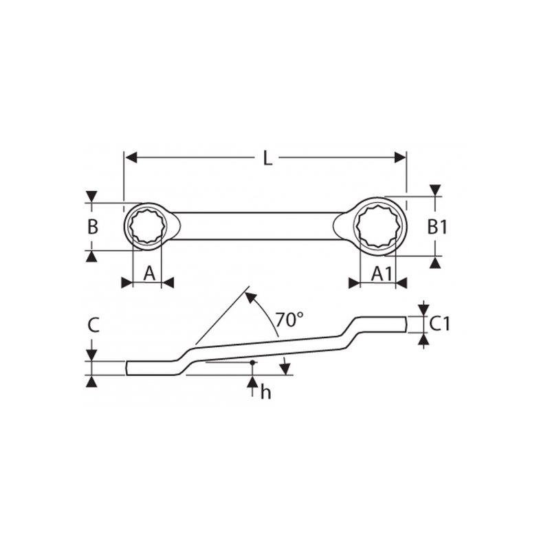 E113326 Expert Clés polygonales contrecoudées - mm