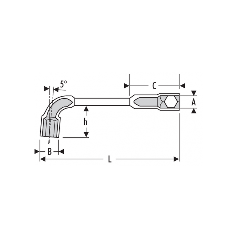 E113385 Expert Clés à pipe débouchées 12 pans x 6 pans
