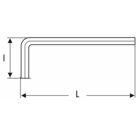 E113914 Expert Clés mâles 6 pans courtes métriques