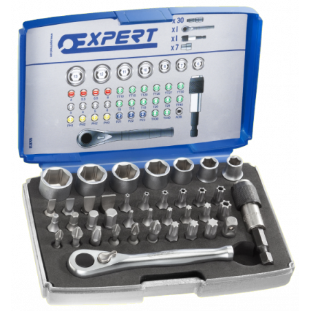 E131705 Expert Coffret d'embouts et Douilles 1/4" - 39 pièces
