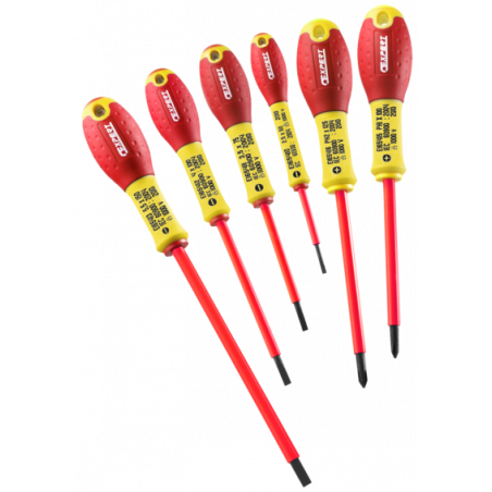 E160910 Expert Jeu de 6 tournevis fente-Phillips® isolés 1000 Volts