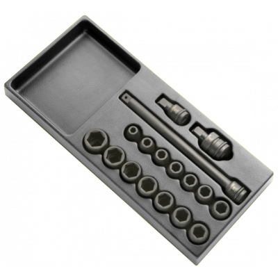 E040601 Expert Module de douilles impact 1/2" - 17 pièces