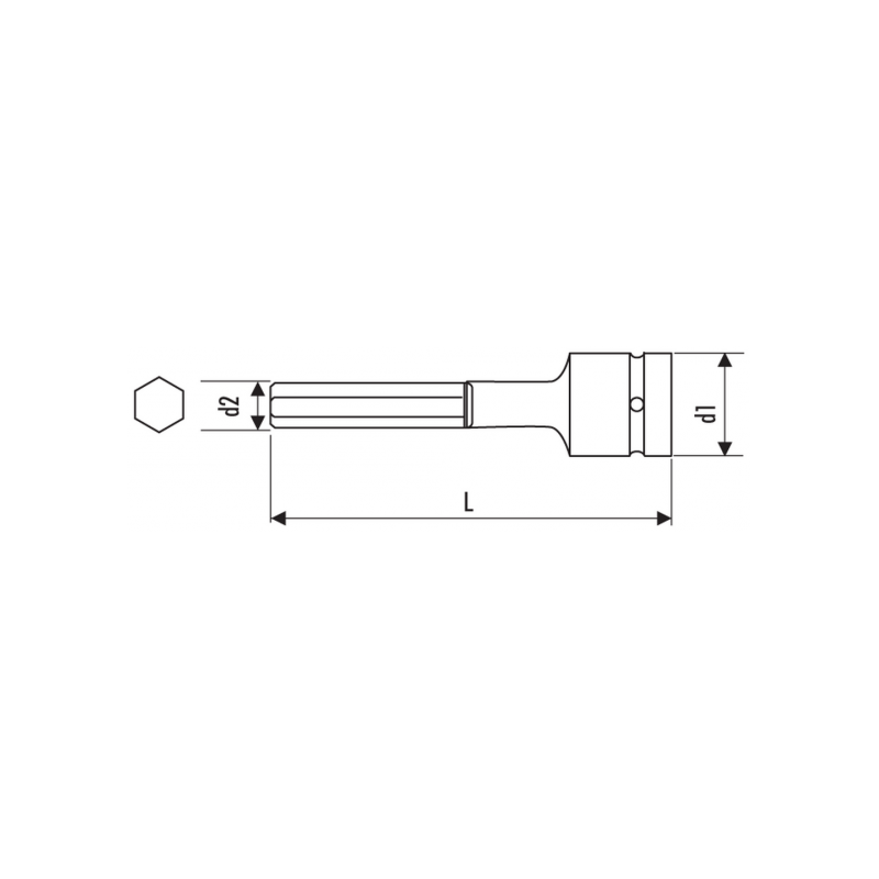 E113625 Expert Douilles tournevis hexagonales Impact 1/2"