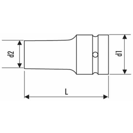 E041301 Expert Douilles longues impact 3/4" - métriques
