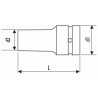 E041301 Expert Douilles longues impact 3/4" - métriques