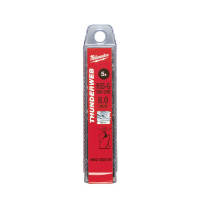 THUNDERWEB - packs de 5 et 10 forets TW 13.0 x 151 - 5 pcs  Milwaukee | 4932352405