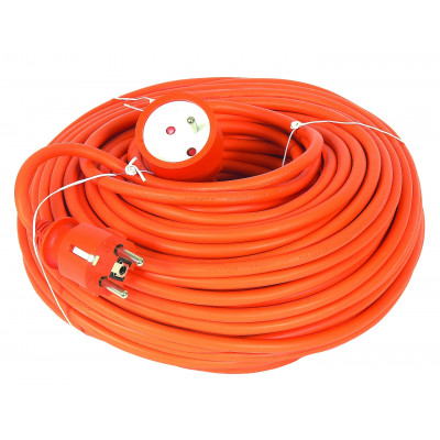 Prolongateur orange - 25m - 3 x 1.5 | Sodise - 03121