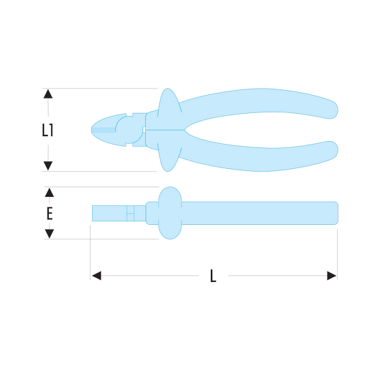 Facom 192.14AVSE - Pince Coupante Diagonale Isolée 1000V - Pour Fil Dur - Longueur 145 Mm - Série VSE Pince Facom