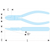 395.16 Facom Pinces coupantes diagonales pour plastique