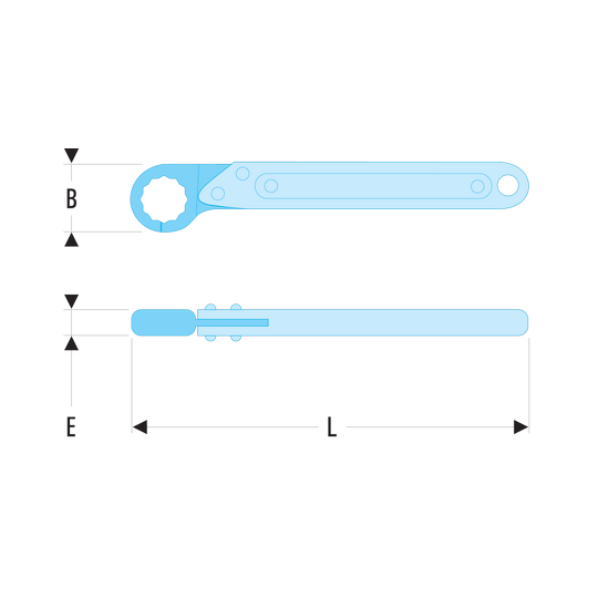 Clé à Tuyauter à Cliquet 70A | Mabéo Industries