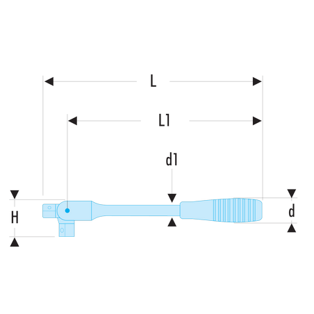 J.140A Facom Barre articulée 3/8"
