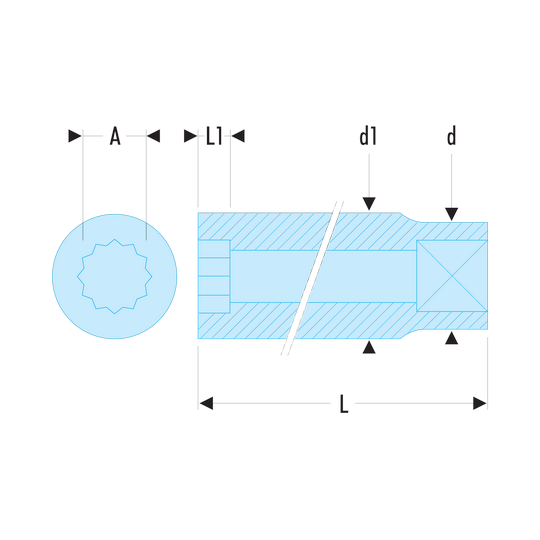 Facom R.14E Douille 1/4' 12 Pans De 14 Mm Facom R.14E Douille 1/4' 12 Pans De 14 Mm