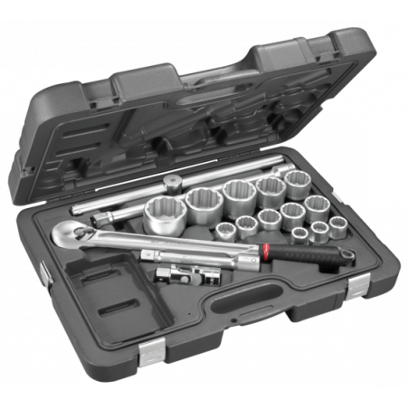 KL.501 Facom Coffret douilles 3/4'' 12 pans métriques