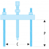 U.53K3 Facom U.23K-U.53K - Potences taraudées